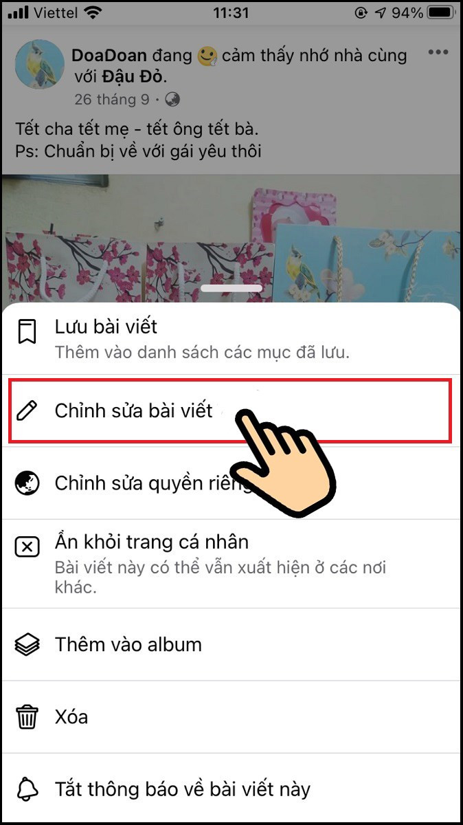 Chỉnh sửa bài viết