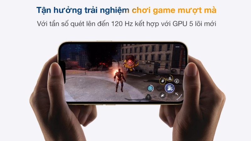 Chơi game mượt m&agrave; với tần số qu&eacute;t đến 120Hz