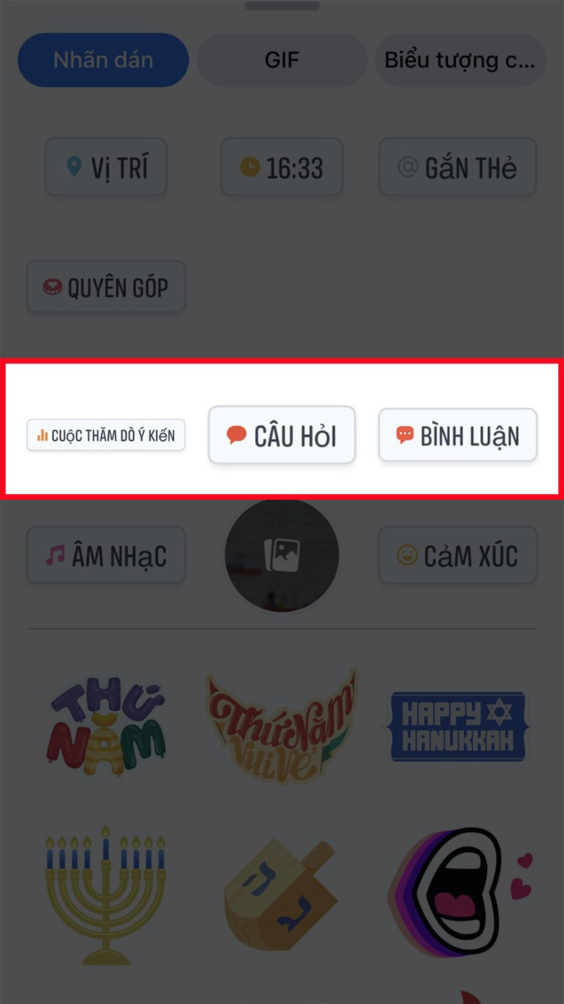 Chọn dạng câu hỏi mà bạn muốn