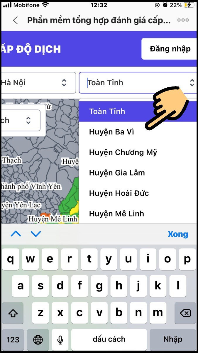 Chọn quận/huyện