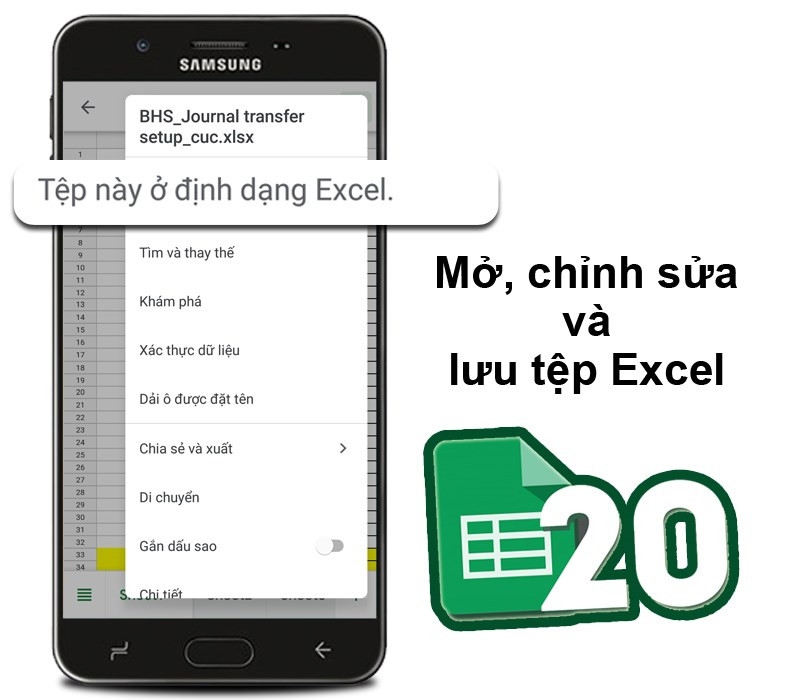 Chuyển đổi giữa Excel và Google Sheets