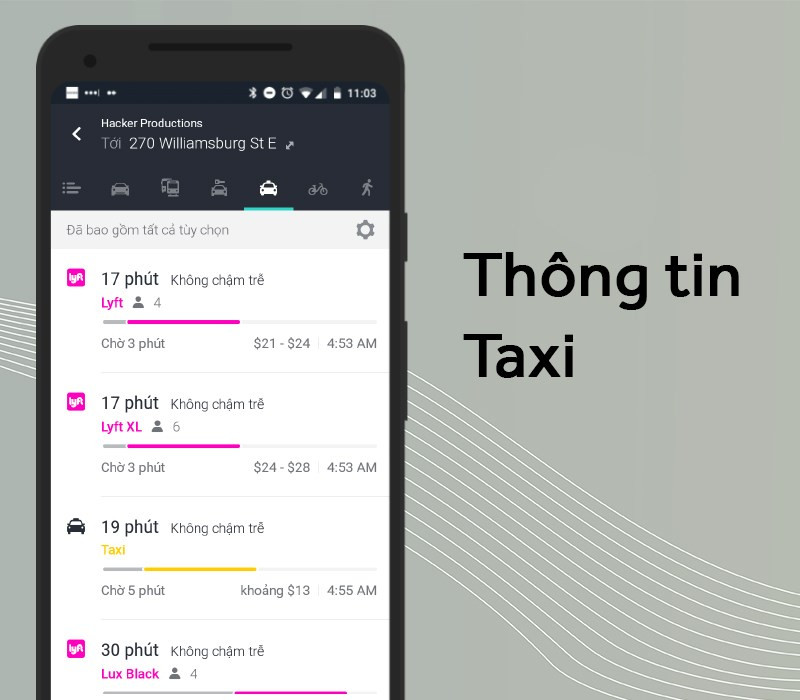 Cung cấp th&ocirc;ng tin Taxi