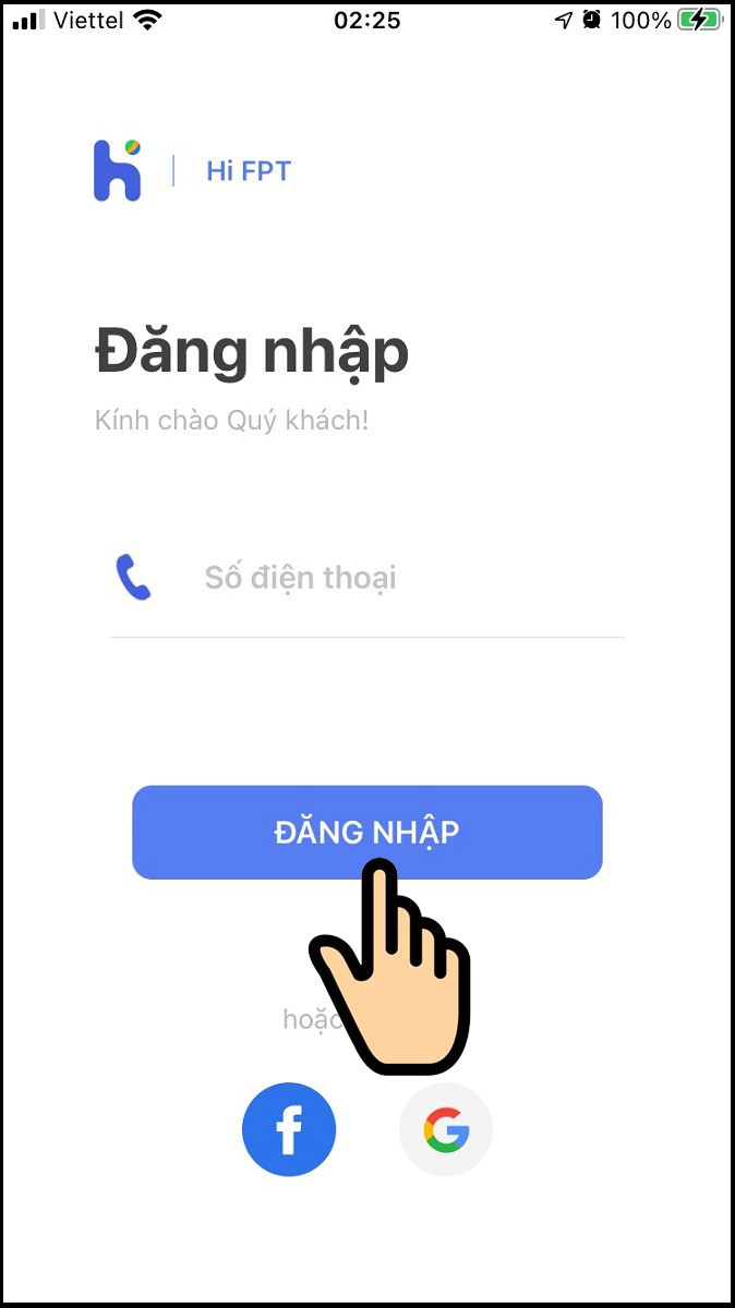 Đăng nhập Hi FPT