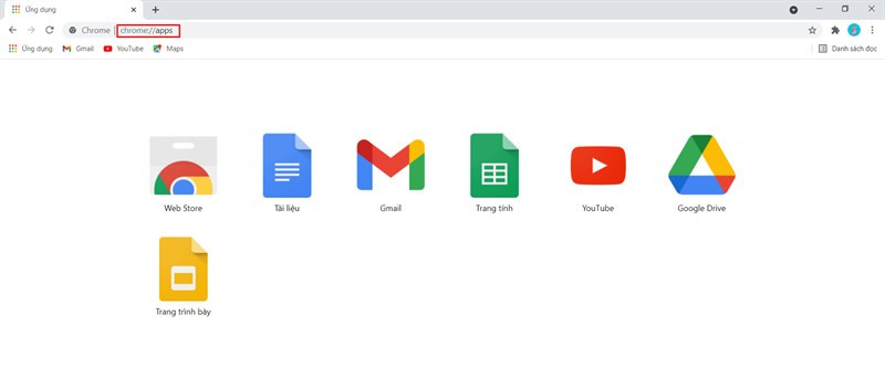 Danh sách ứng dụng Google trên Chrome Apps