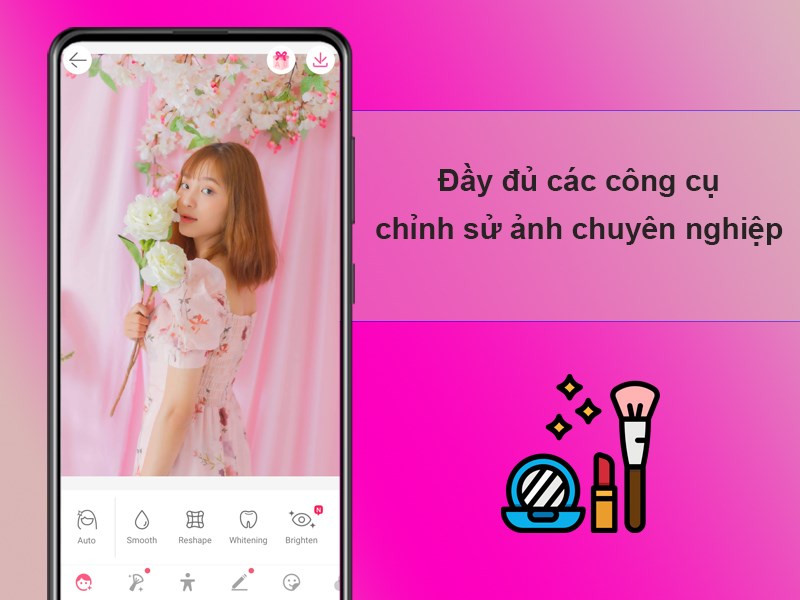 Đầy đủ các công cụ chỉnh sử ảnh chuyên nghiệp