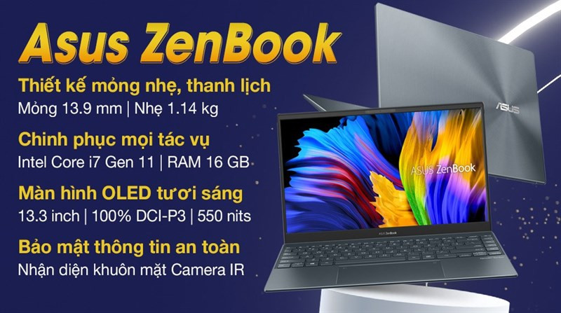 Điểm nổi bật Asus ZenBook UX325EA 