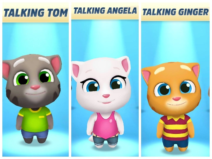 Đồ họa 3D đẹp mắt của Talking Tom Gold Run