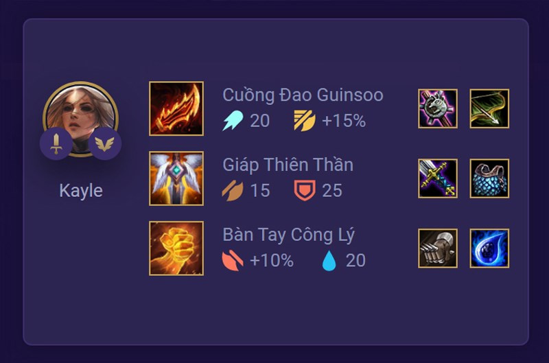 Đội hình Kayle Thời Không