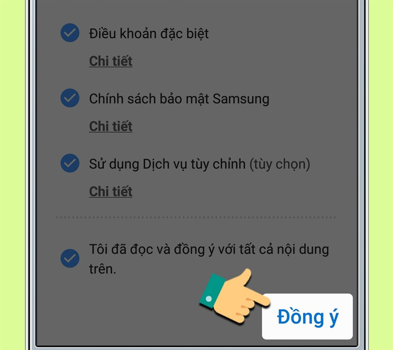 Đồng ý điều khoản