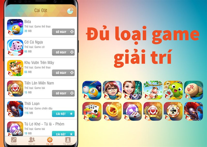 Đủ loại game giải tr&iacute;