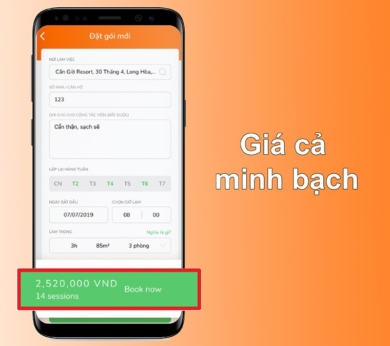 Gi&aacute; cả minh bạch