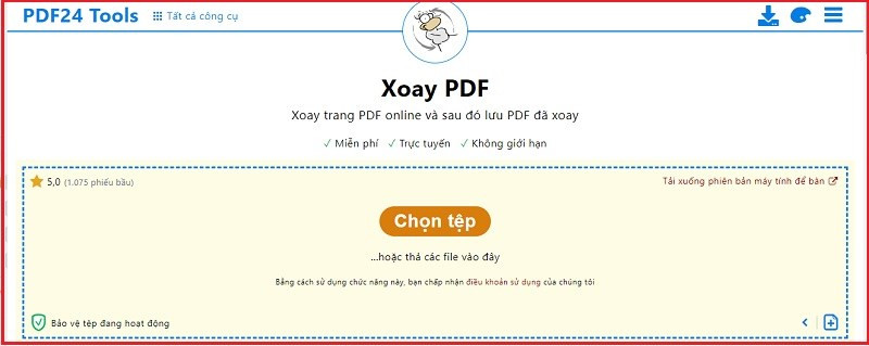 Giao diện PDF24 Tools