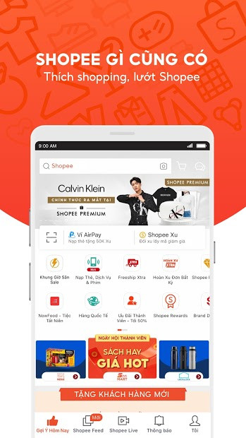 Giao diện thanh toán trên Shopee