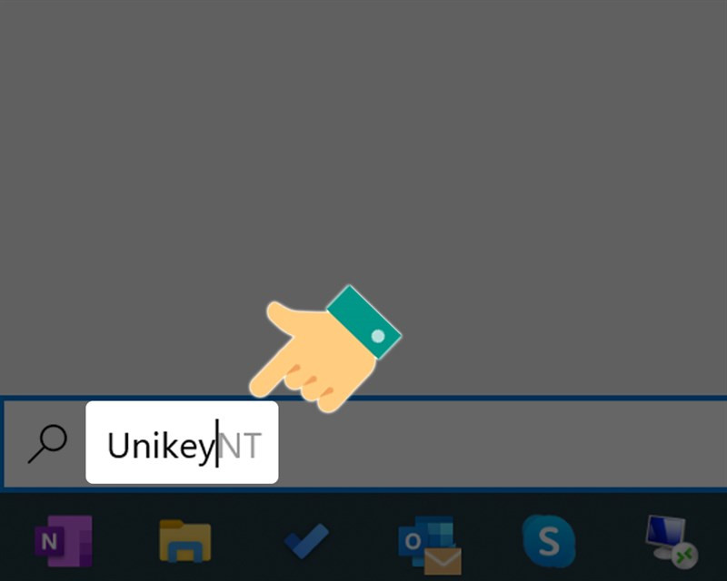 Gõ tìm kiếm Unikey