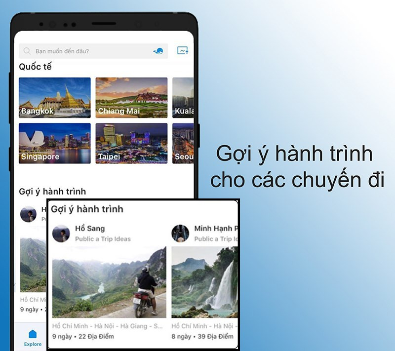 Gợi &yacute; h&agrave;nh tr&igrave;nh cho c&aacute;c chuyến đi