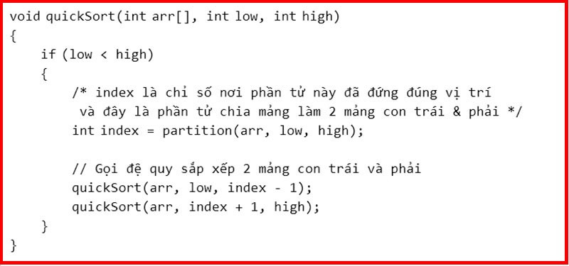 Thuật toán Sắp xếp Nhanh Quick Sort trong C++: Từ A đến Z