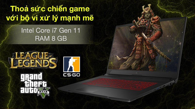 Hiệu năng mạnh mẽ với MSI Katana GF76