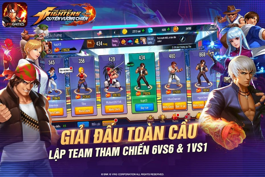 Hình ảnh Screenshots KOF AllStar - Quyền Vương Chiến VNG