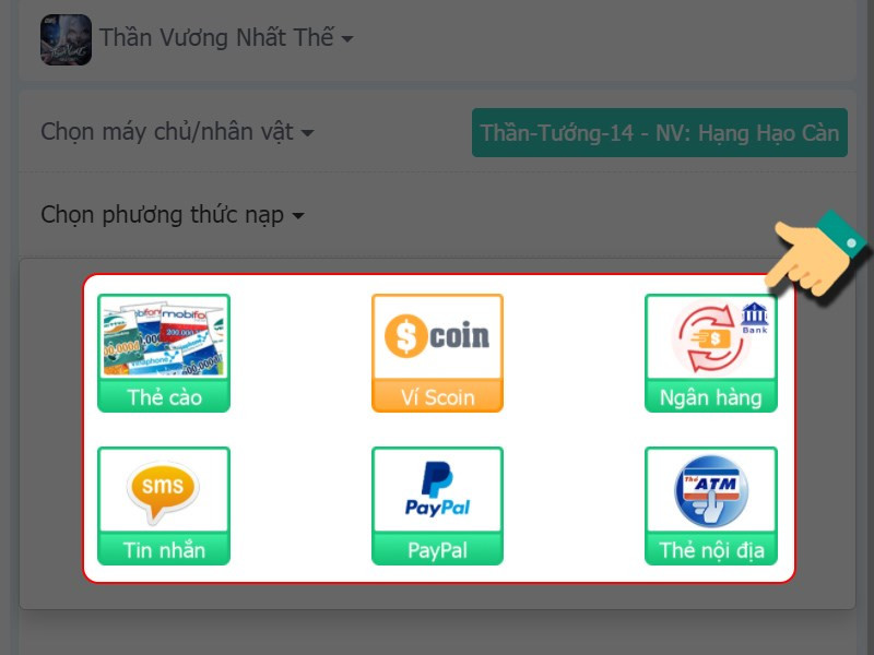 Hướng Dẫn Nạp Thẻ Thần Vương Nhất Thế VTC Nhanh Chóng, Chi Tiết 2024