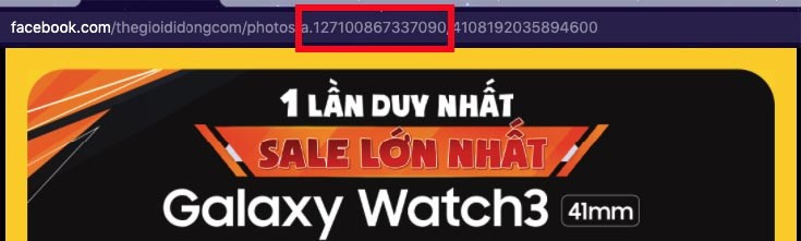 ID ảnh nằm bên phải cụm ký tự "a."