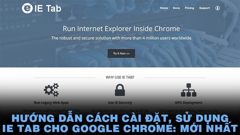 IE Tab trên Google Chrome