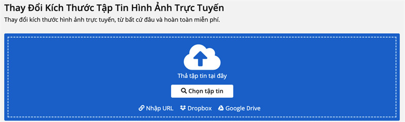 IMG2Go - Thay đổi kích thước ảnh