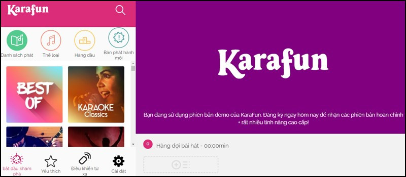 KaraFun: Ứng dụng hát karaoke với kho nhạc quốc tế