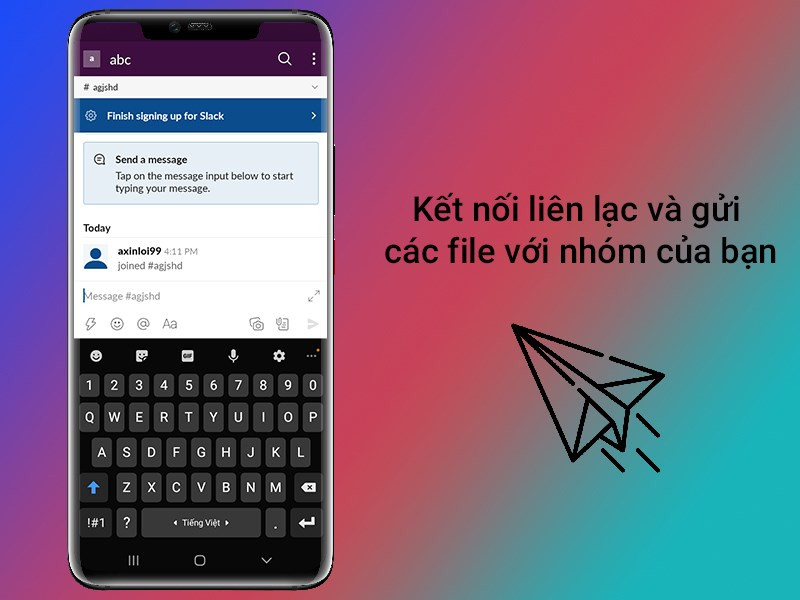 Kết nối liên lạc và gửi các file với nhóm của bạn