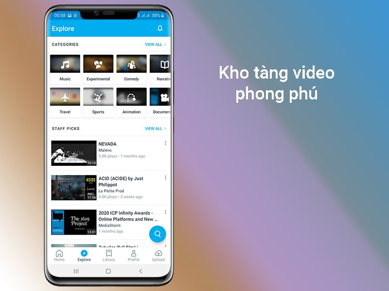 Kho tàng video phong phú