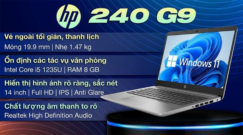 Laptop HP 240 G9 i5 1235U