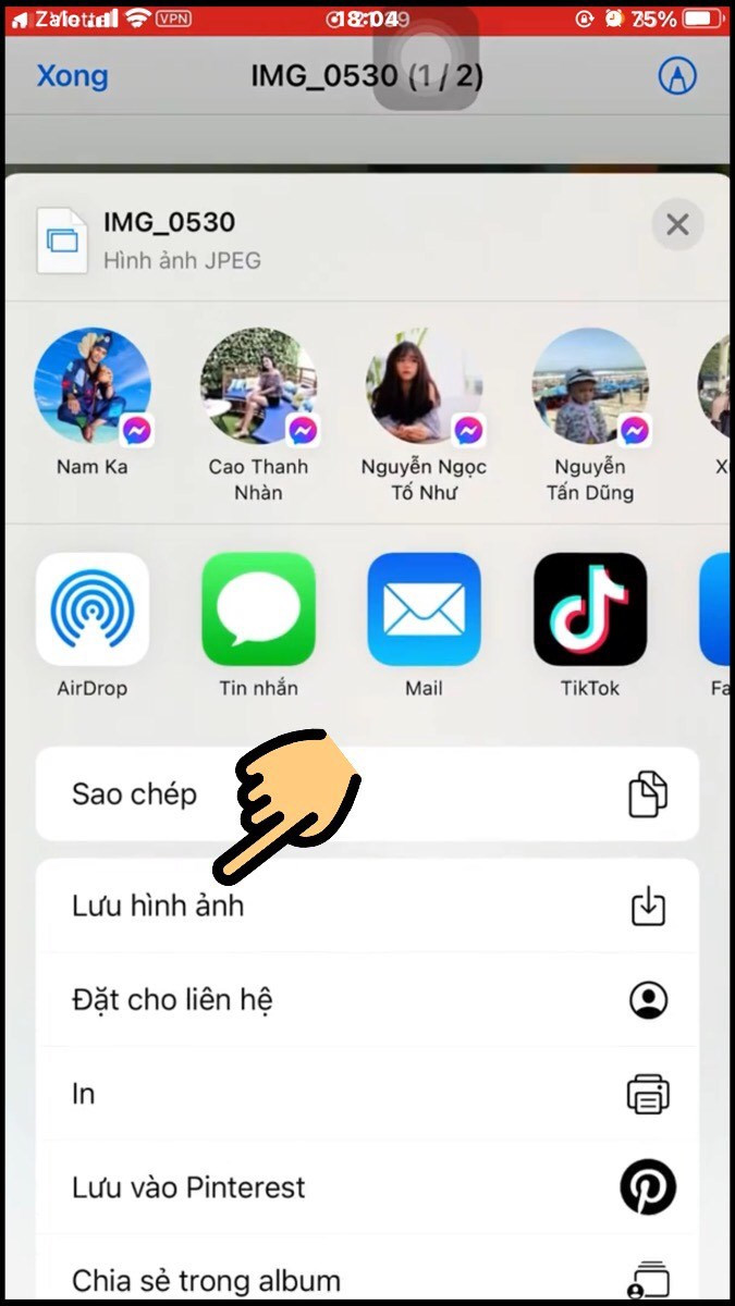 Lưu hình ảnh vào thư viện