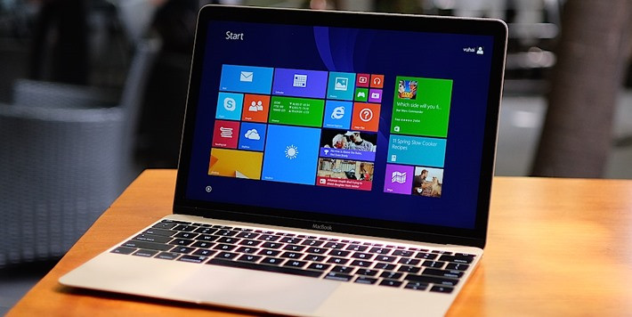 Macbook với hệ điều hành Windows