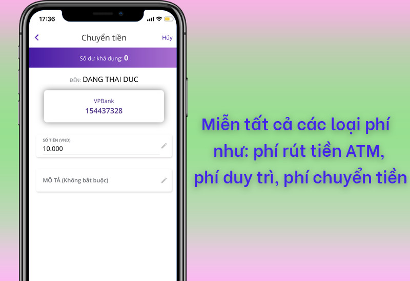 Miễn phí giao dịch