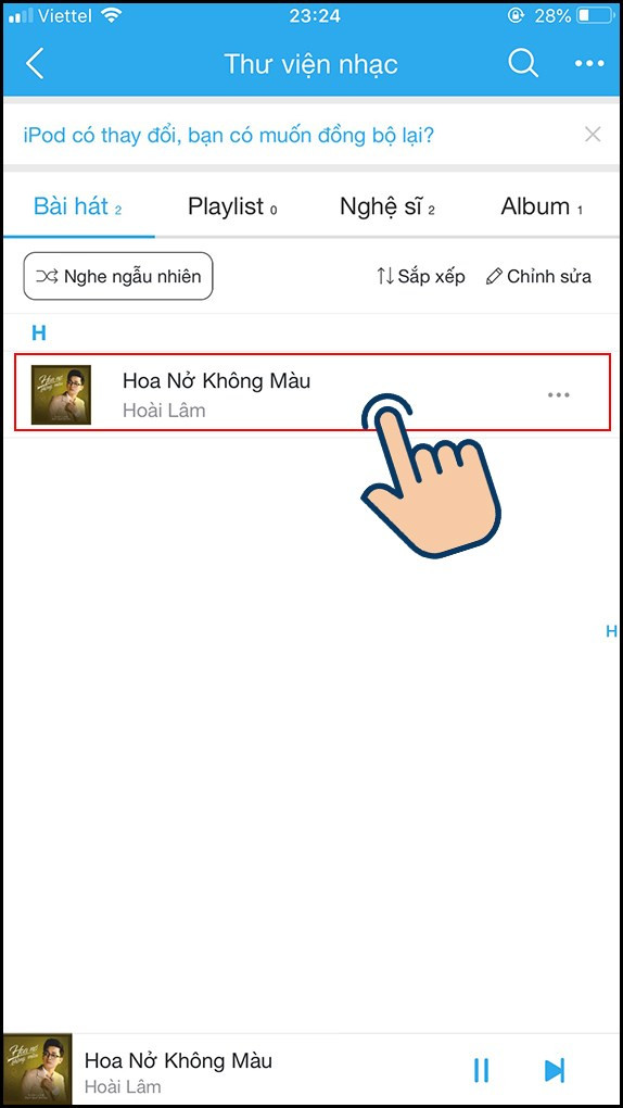 Nghe nhạc đã tải