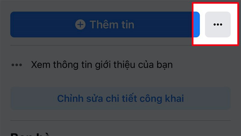 Nhấn vào biểu tượng 3 chấm