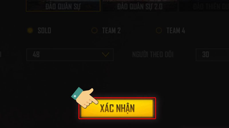 Nhấn Xác nhận