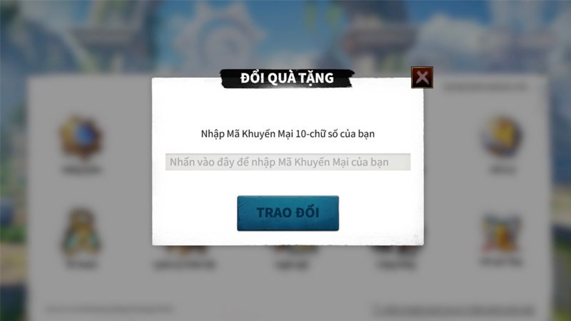 Nhập code Call of Dragons bước 4