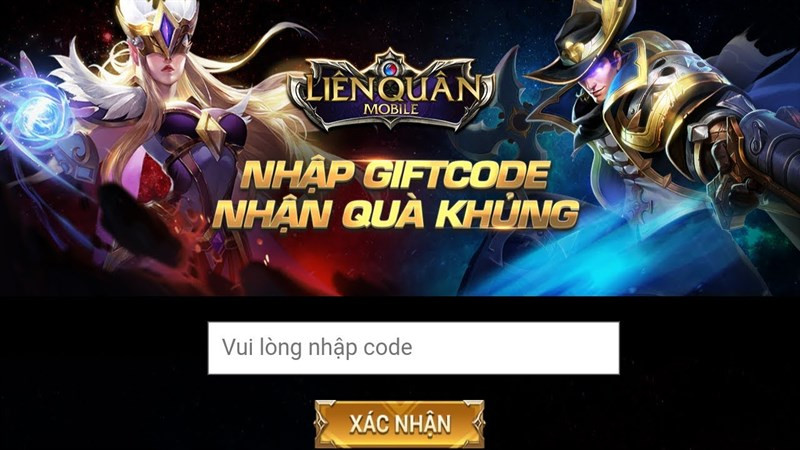 Nhập giftcode Liên Quân Mobile