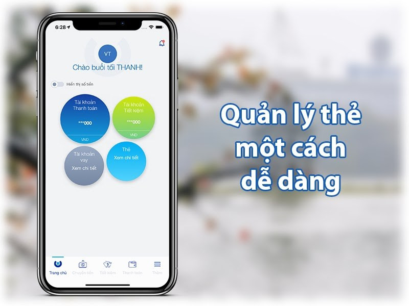 Quản lý thẻ dễ dàng và an toàn.