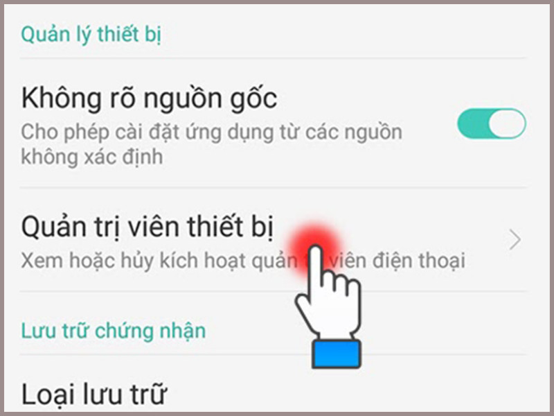 Quản lý thiết bị và Quản trị viên thiết bị