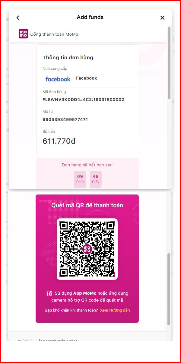 Quét mã QR thanh toán hoặc sử dụng app