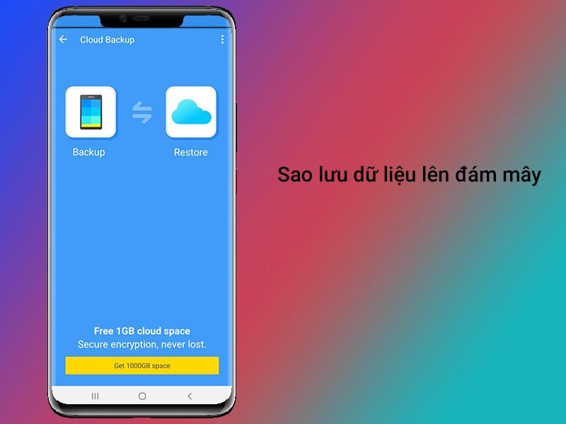 Sao lưu dữ liệu lên đám mây