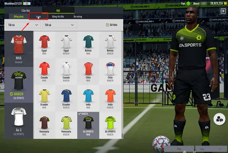 Hướng dẫn đổi CLB trong FC Online (FIFA Online 4) chi tiết nhất