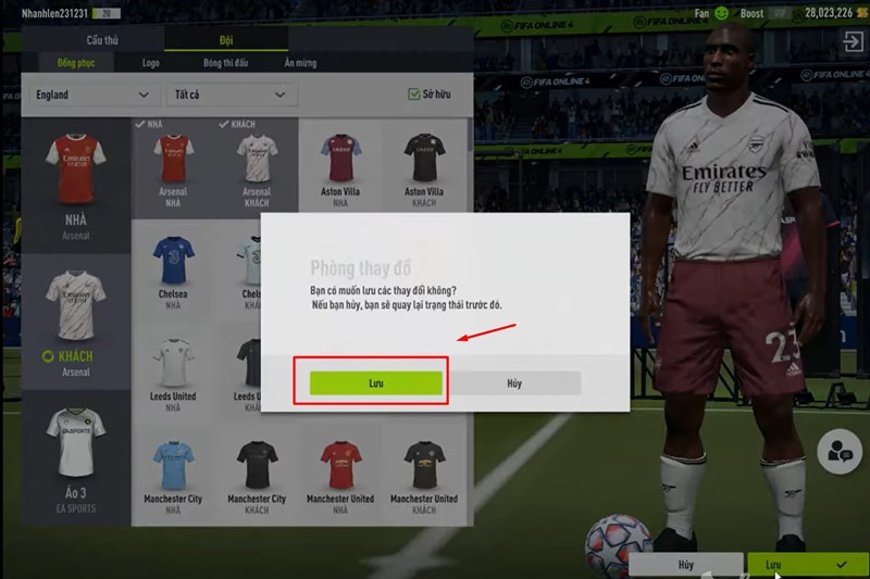 Hướng dẫn đổi CLB trong FC Online (FIFA Online 4) chi tiết nhất