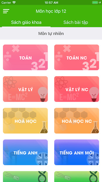 Screenshots App Học tốt