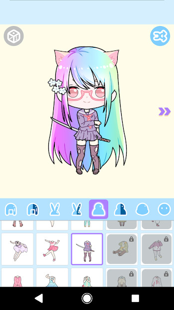 Screenshots Cute Avatar Maker - Tạo ảnh hoạt hình chibi dễ thương