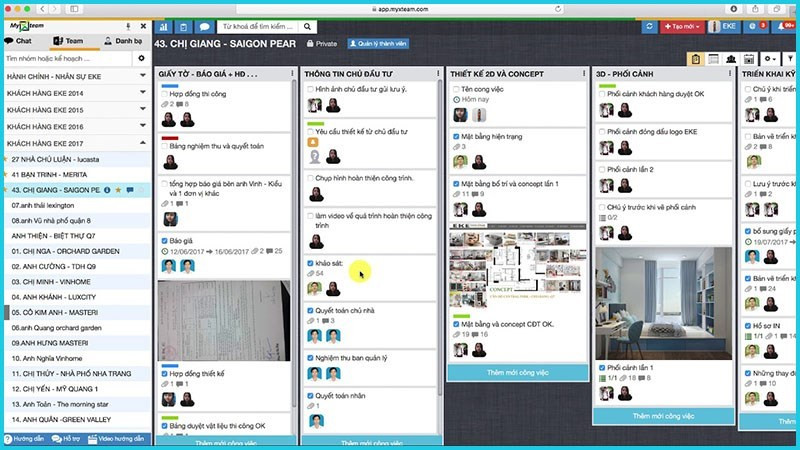 Screenshots Myxteam - Phần mềm quản lý công việc, làm việc nhóm hiệu quả