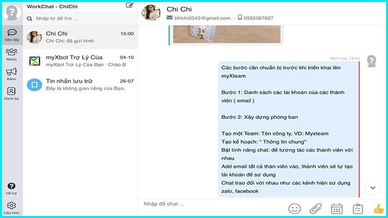 Screenshots Myxteam - Phần mềm quản lý công việc, làm việc nhóm hiệu quả