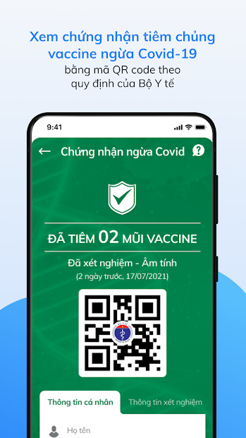 Screenshots Tải app Sổ sức khỏe điện tử: Đăng ký tiêm vắc-xin, app thẻ xanh covid