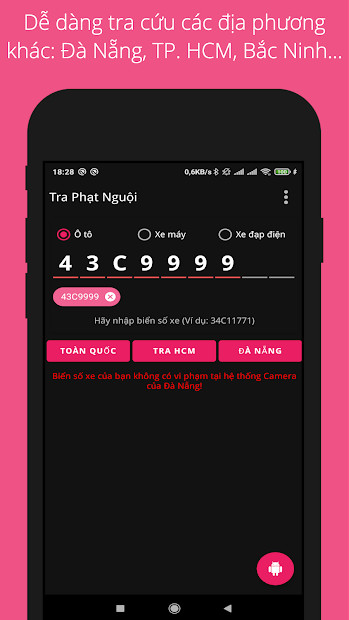 Screenshots Ứng dụng tra cứu phạt nguội, vi phạm giao thông | Link tải, hướng dẫn sử dụng, mẹo thủ thuật